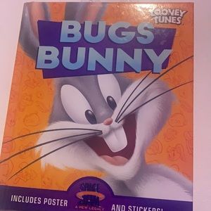 Bugs bunny space jam new legacy book with poster